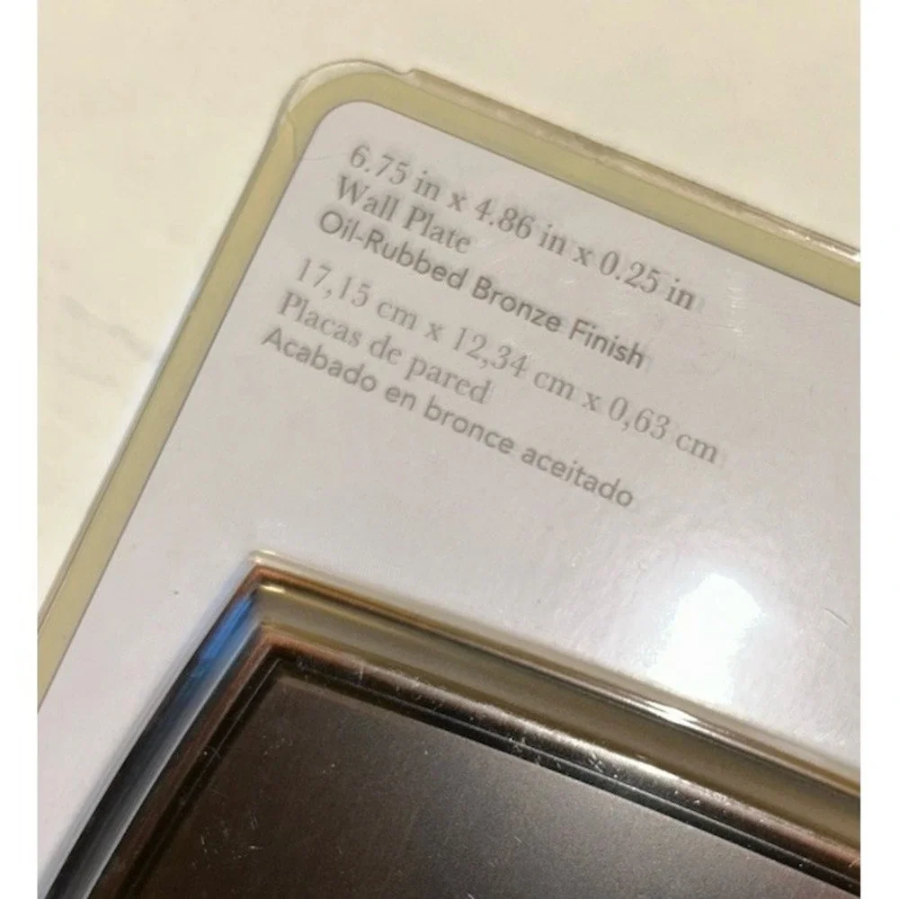 New allen + roth Winslow oil-rubbed bronze triple toggle wall plate